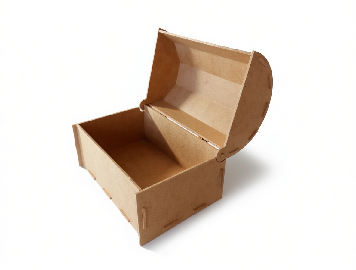 Cofre Mediano en MDF – Baúl Decorativo y Multifuncional