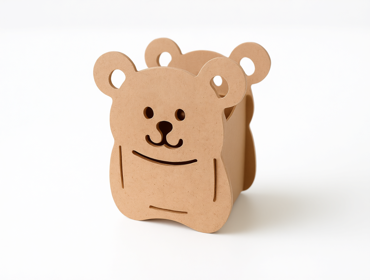 Portalapices Osito en MDF